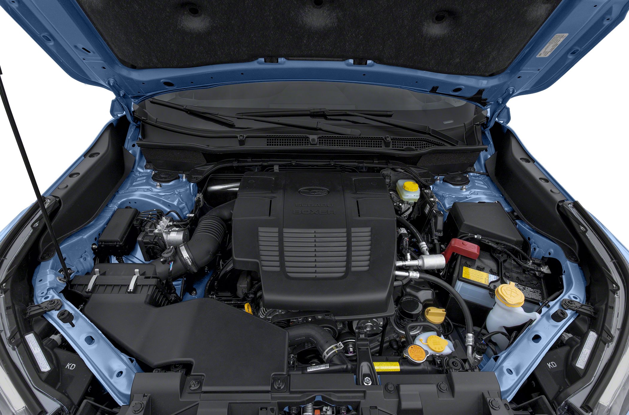 Subaru Forester V engine bay with boxer engine layout