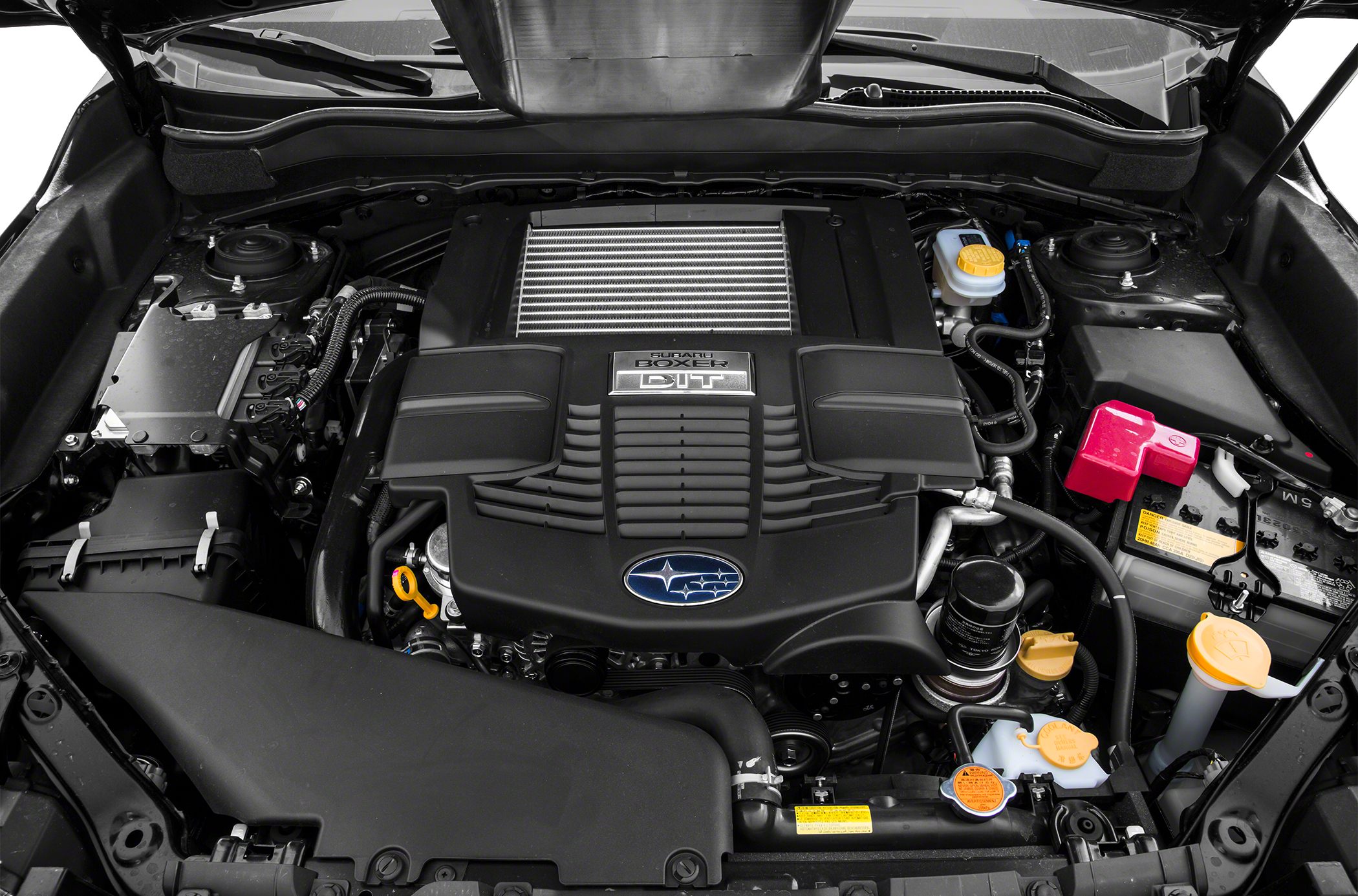 Boxer DIT turbocharged engine with detailed bay components
