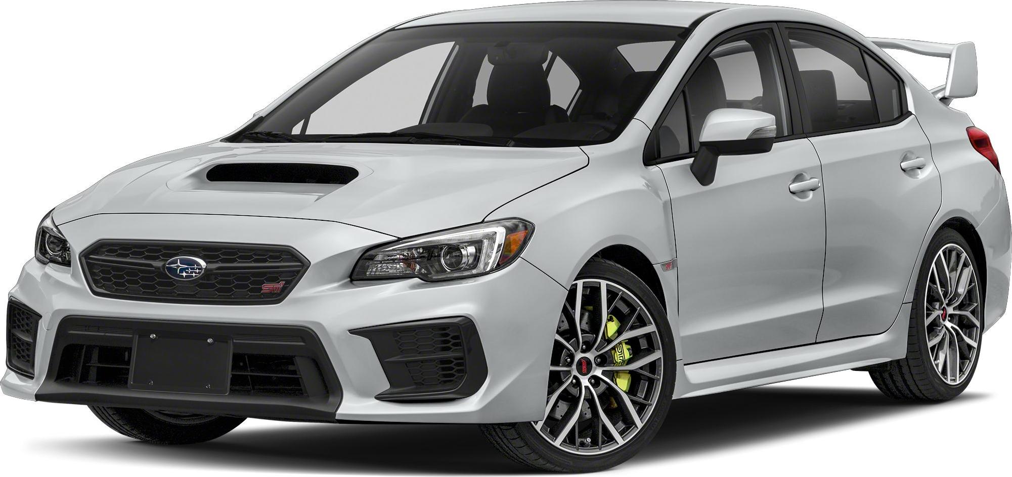 Sporty sedan with hood scoop, aerodynamic grille, and multi-spoke alloy wheels.