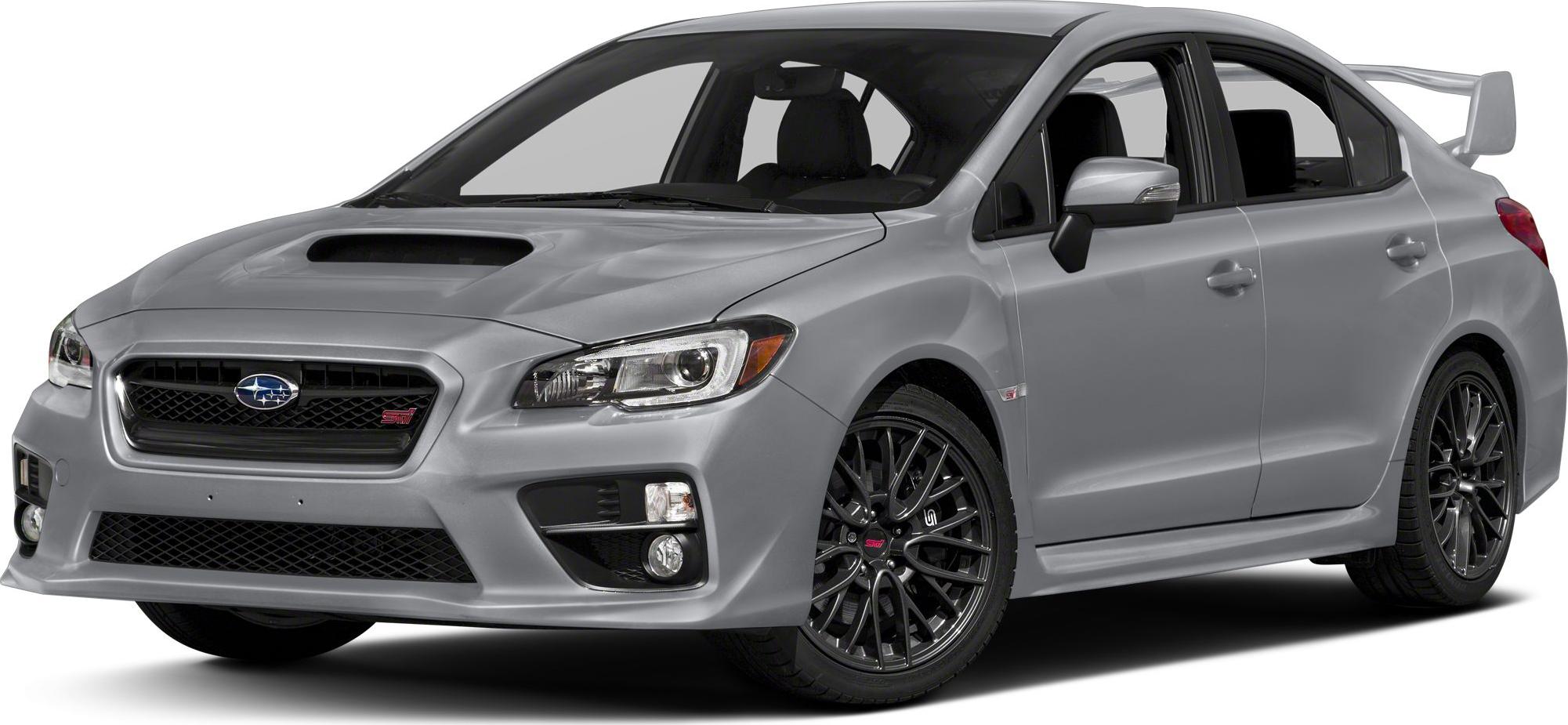 Hood scoop, rear spoiler, and black alloy wheels on performance sedan