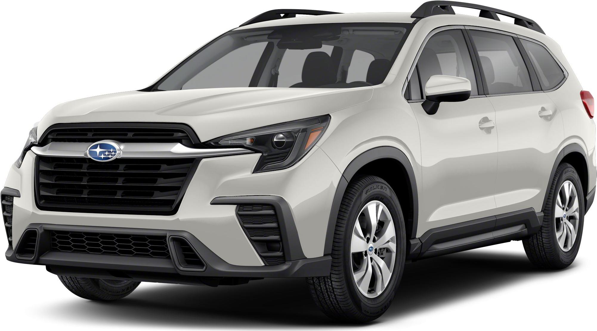 Front fascia with redesigned headlights and black grille of modern SUV