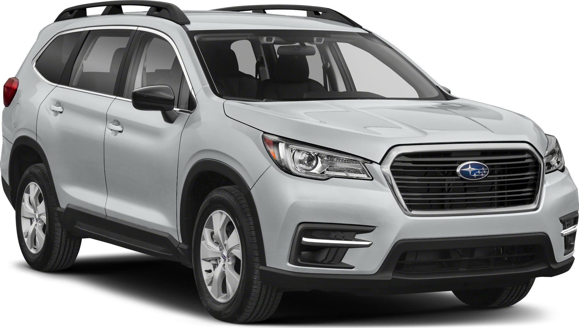 Front side view of mid-size SUV with roof rails and sleek headlights