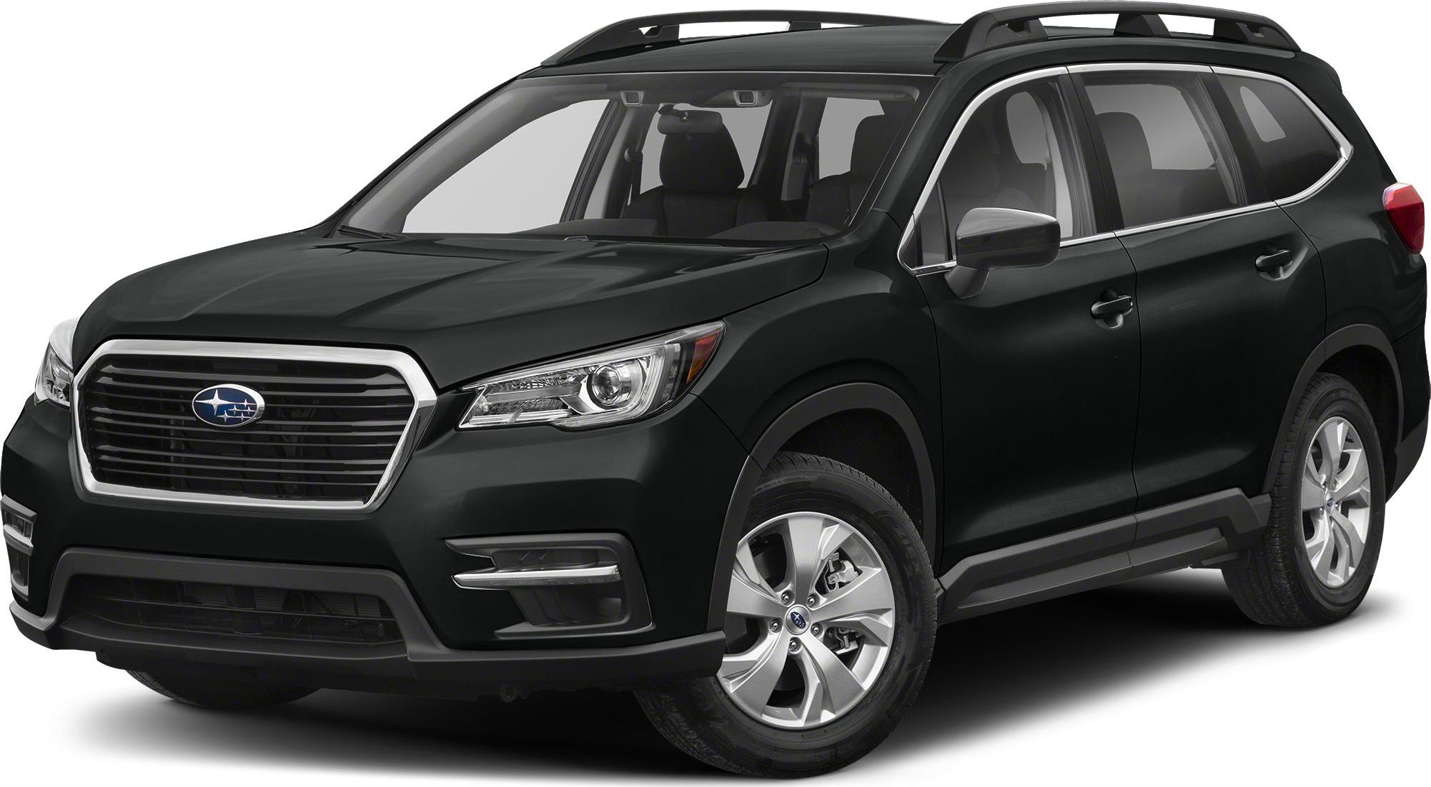 Front and side view of SUV with distinct grill and roof rails