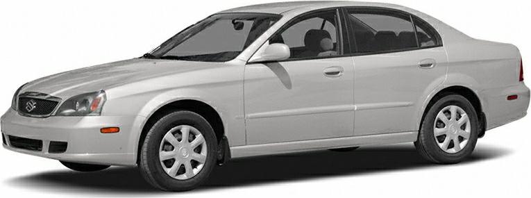 Side profile of a mid-size four-door sedan