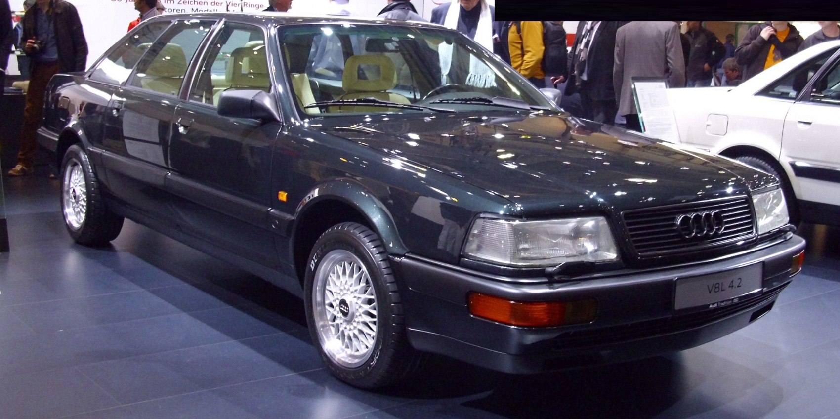 Classic boxy sedan with alloy wheels and iconic front grille