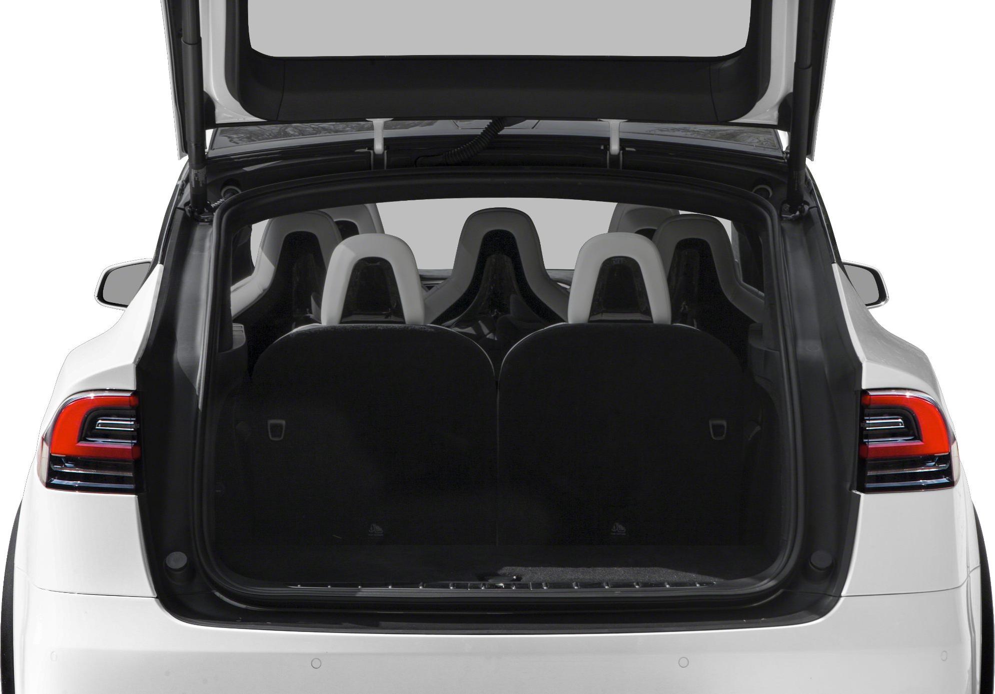 Open rear hatch with spacious cargo area and rear seating layout