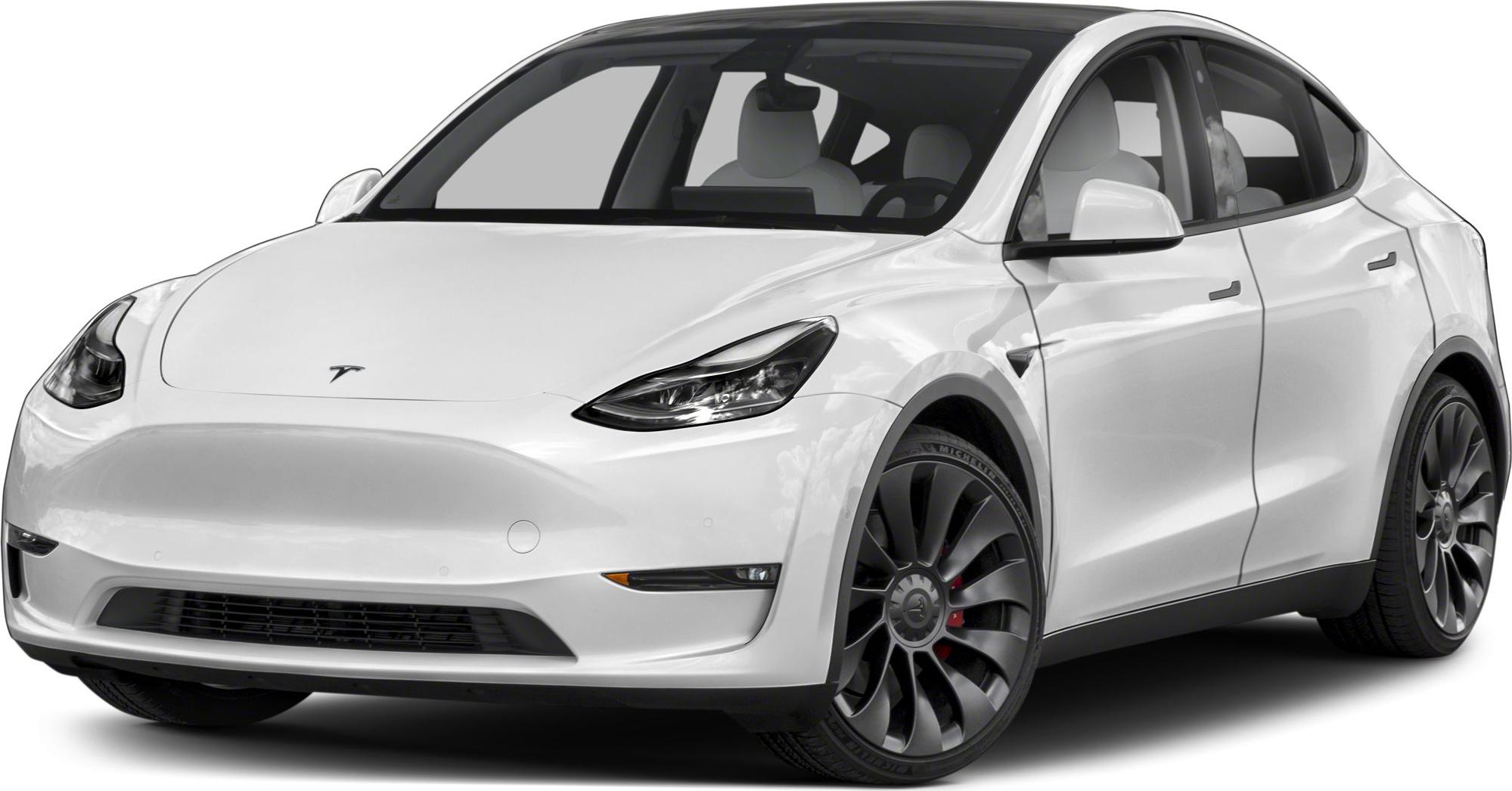 Electric SUV front and side view with aerodynamic body and distinct wheels