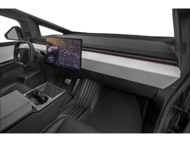 Futuristic dashboard with large touchscreen display in vehicle interior