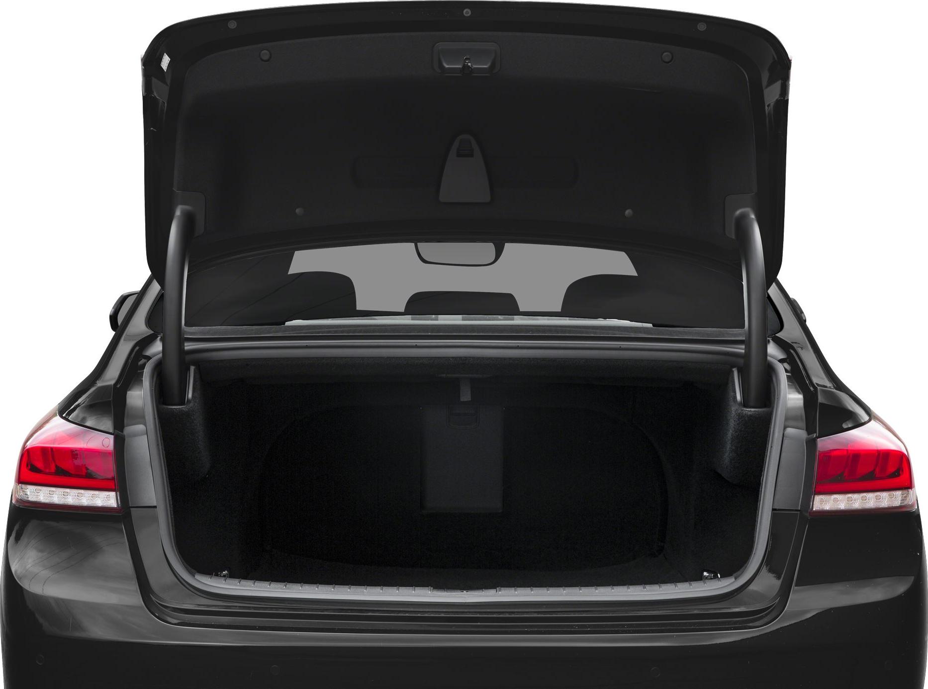 Open trunk with rear lights and trunk space visible