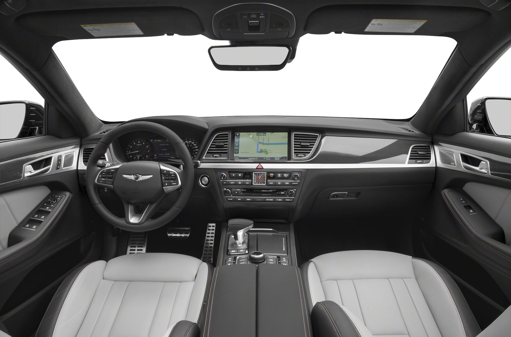 Digital instrument cluster, multimedia screen, leather seats interior