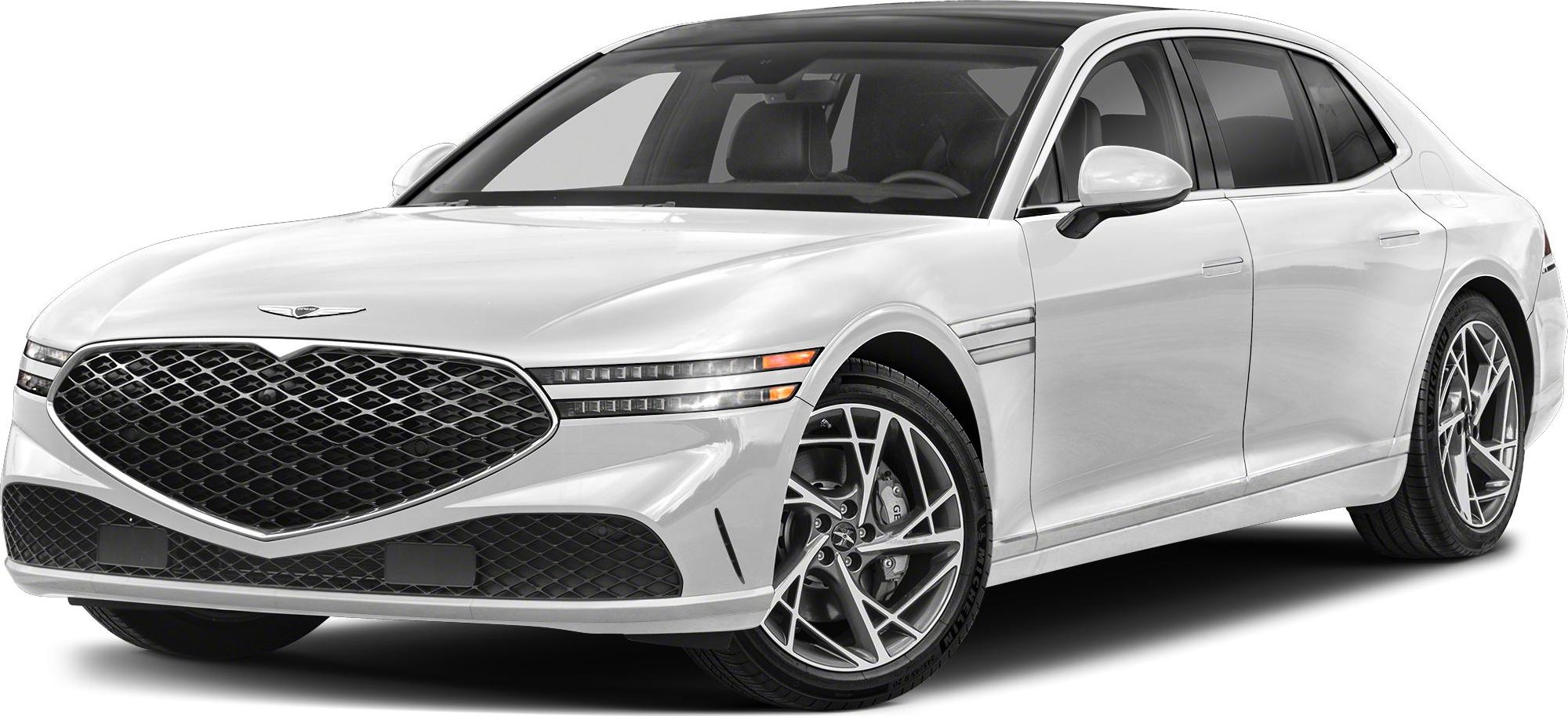 Large front grille and slim LED headlights with alloy wheels