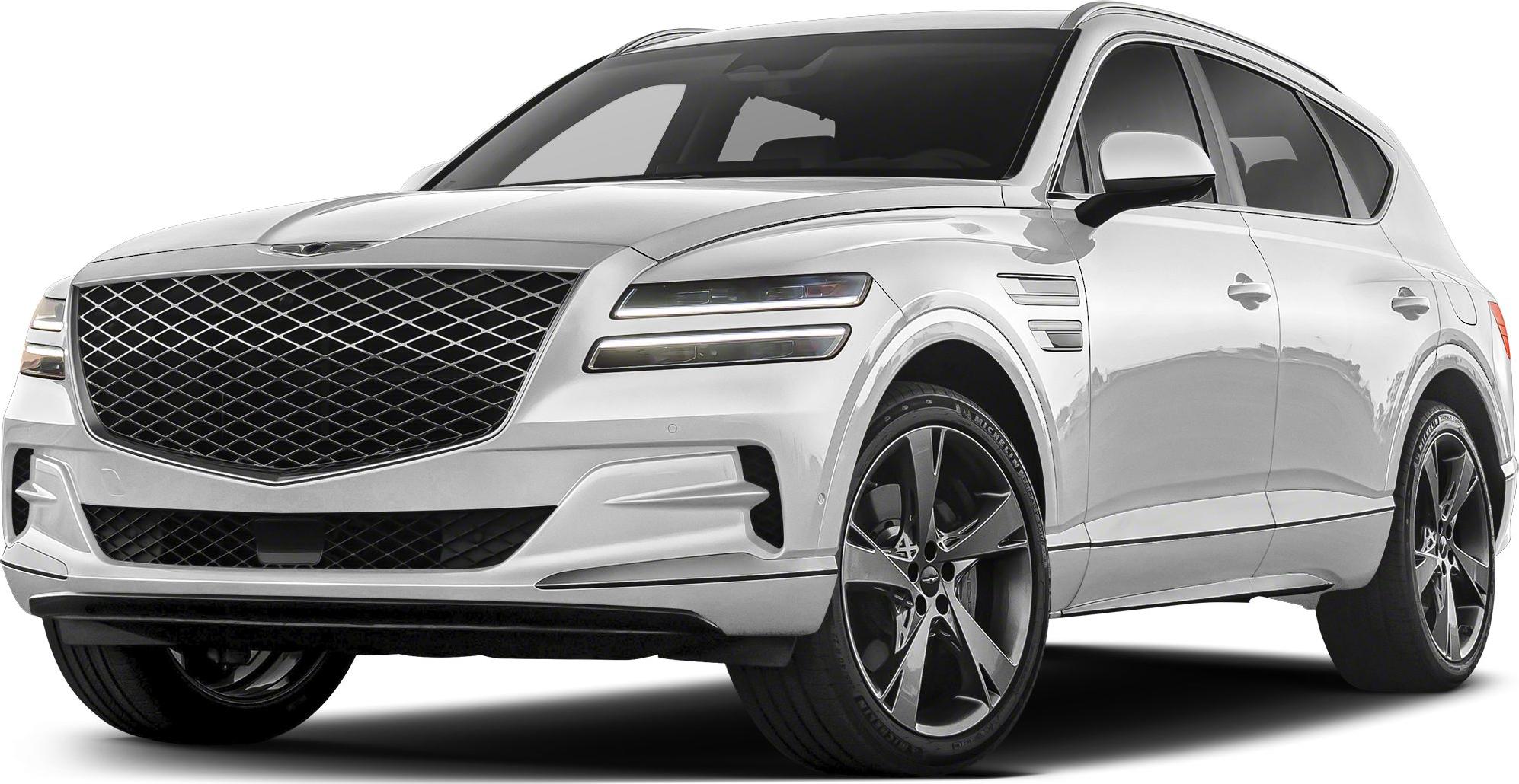 Large diamond-pattern grille and sleek split LED headlights with prominent wheels
