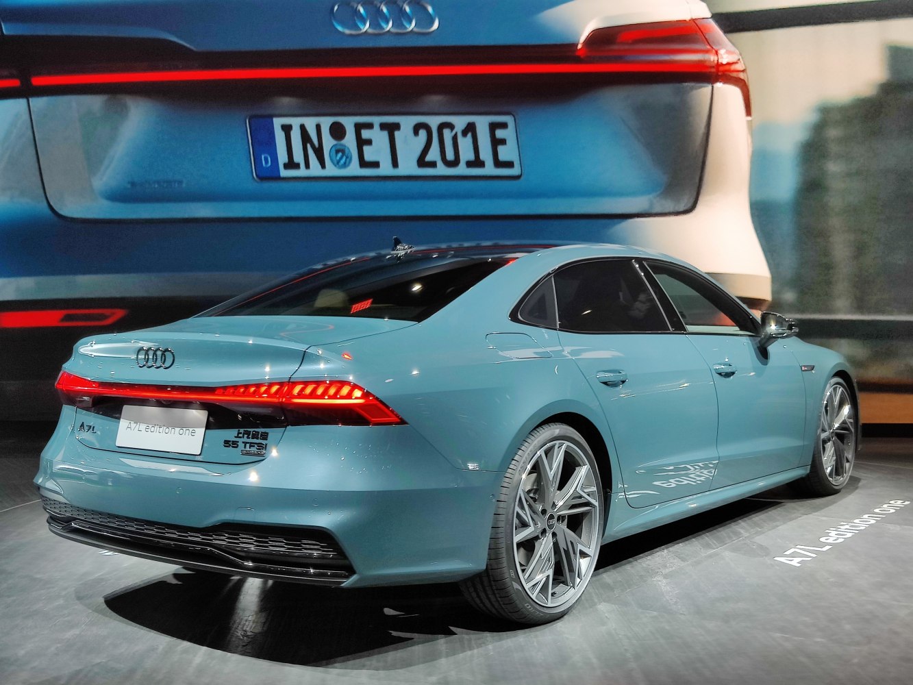 Sleek rear design with LED tail lights and alloy wheels