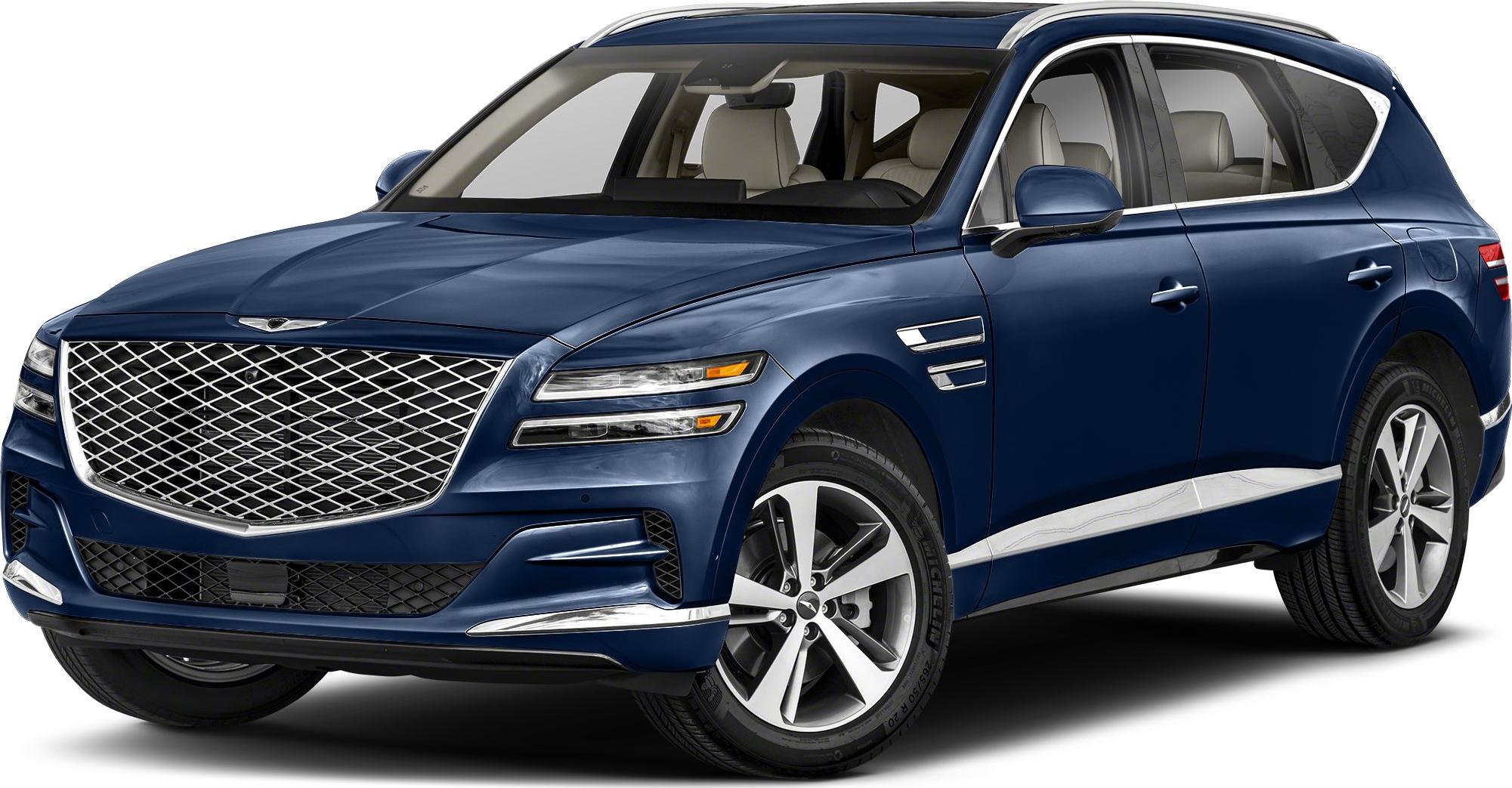 Distinctive front grille, LED headlights, alloy wheels of luxury SUV