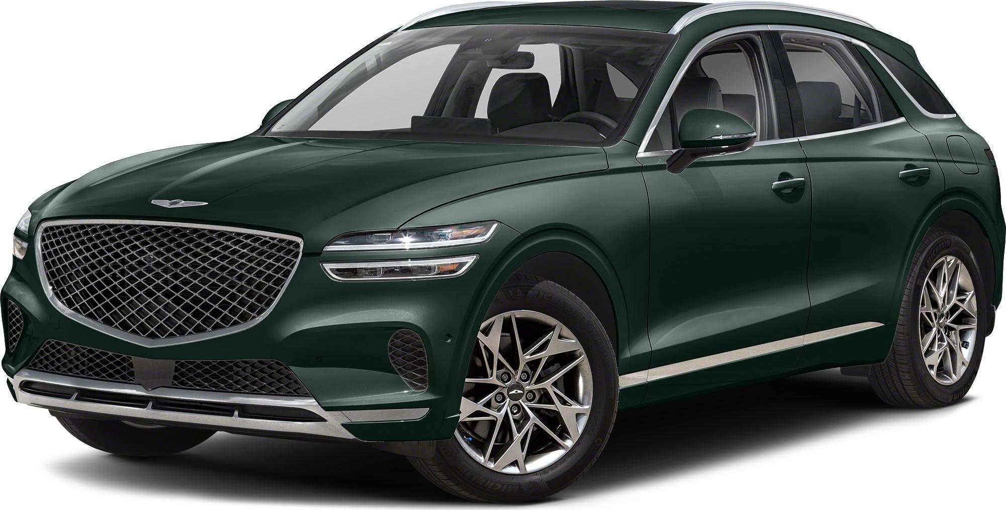 Luxury SUV with mesh grille and multi-spoke alloy wheels