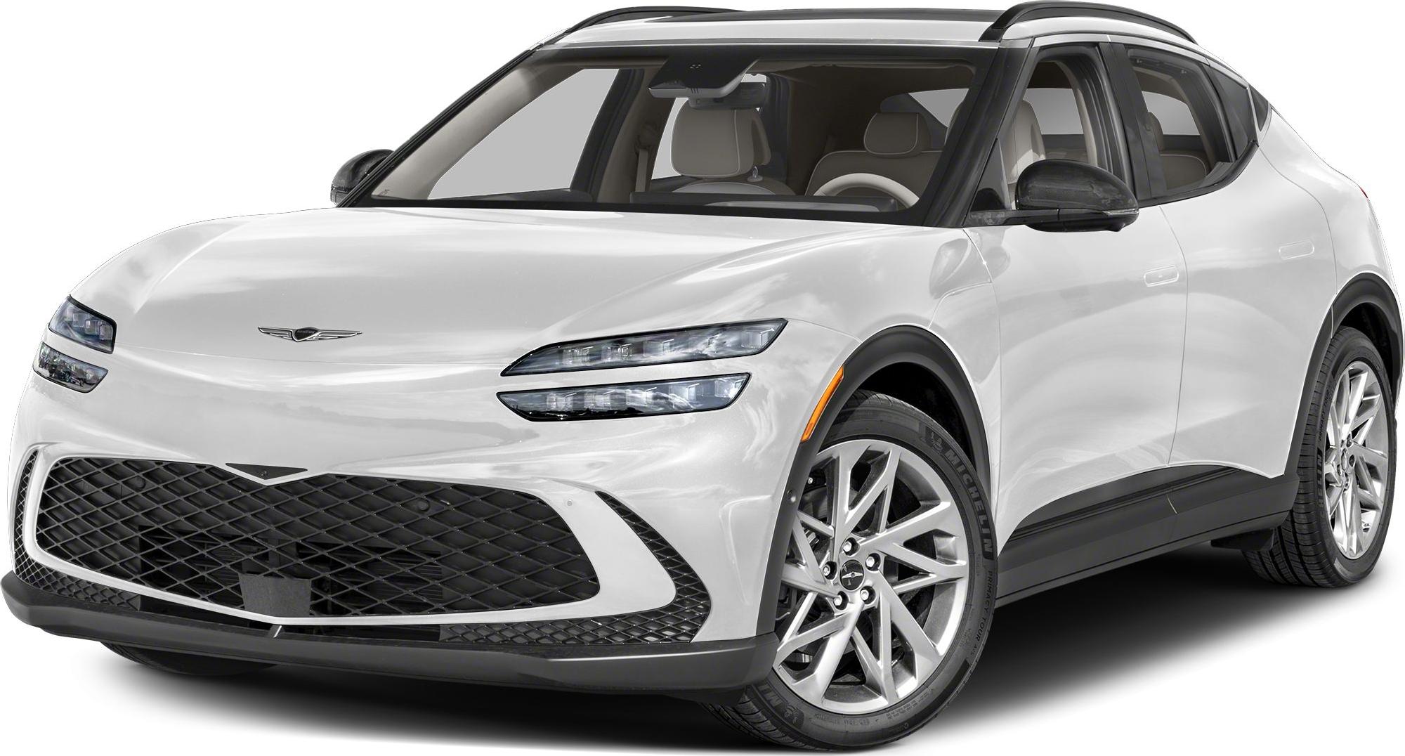 Futuristic LED headlights and sculpted front grille.