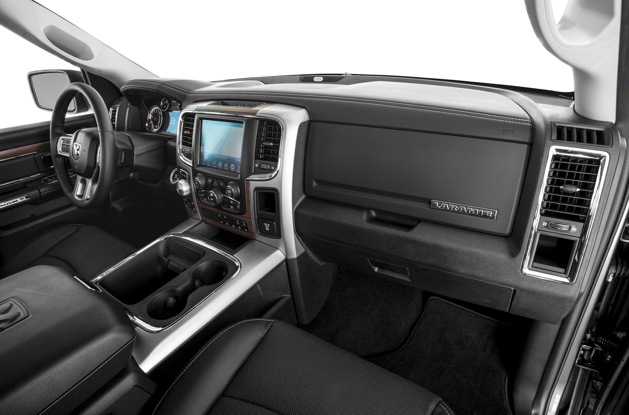 Dashboard with touchscreen infotainment and premium interior trim