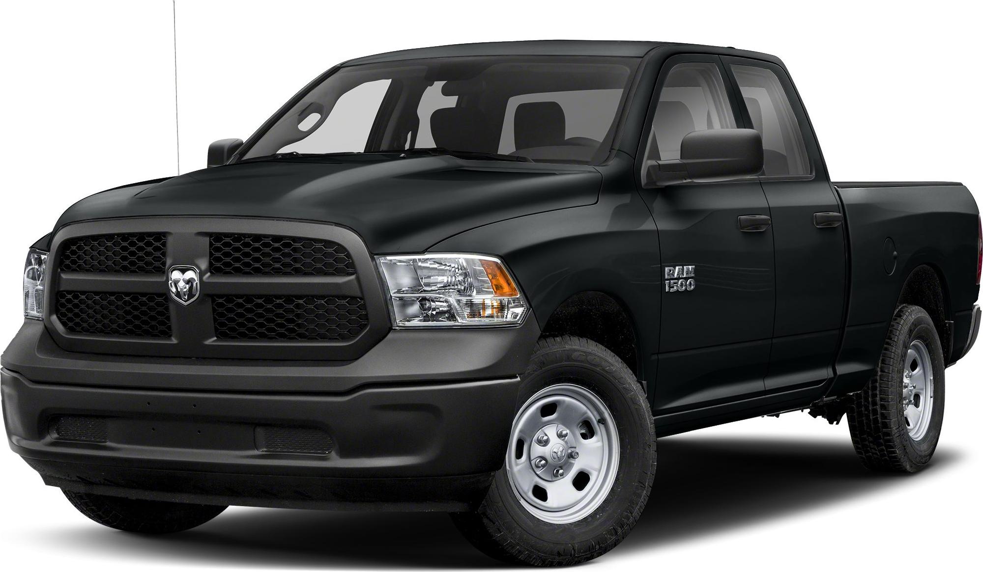 Pickup truck front view with honeycomb grille and clear headlights
