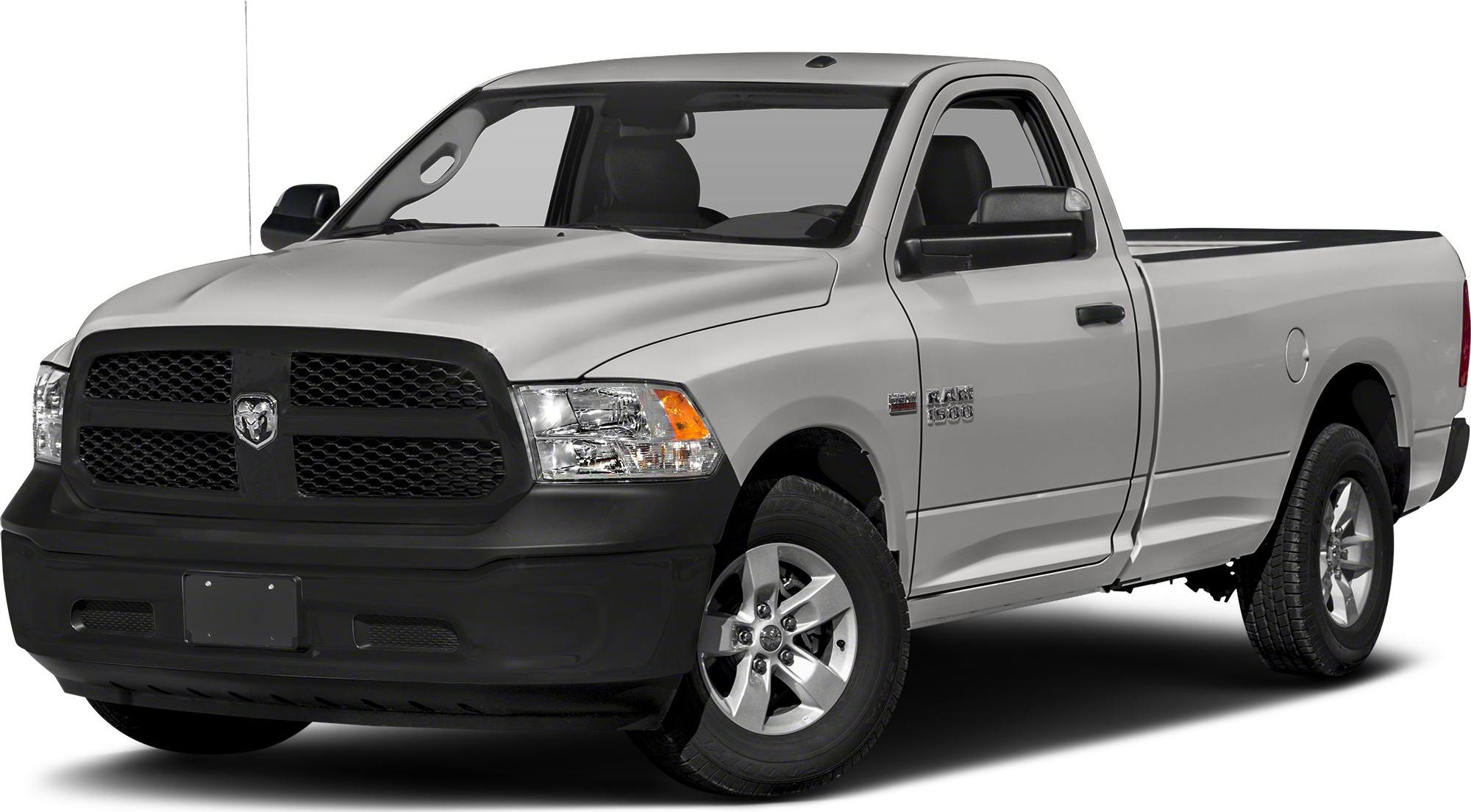 Front-side view of pickup with regular cab and black grille