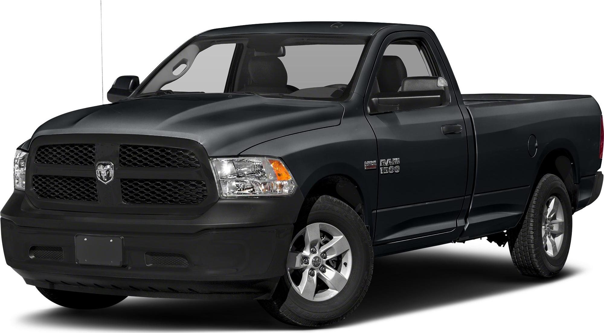 Black rugged front grille and single cab pickup truck design