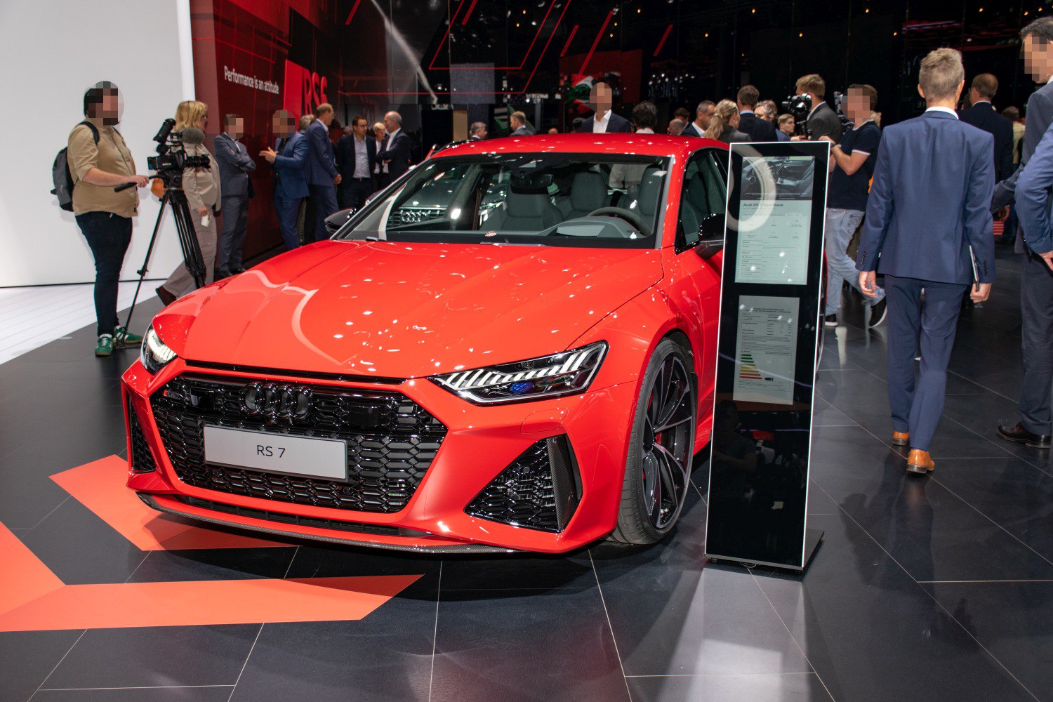 Aggressive front grille and modern LED headlights