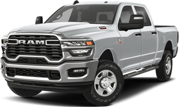 Front and side view of a large pickup with bold grille and quad headlights