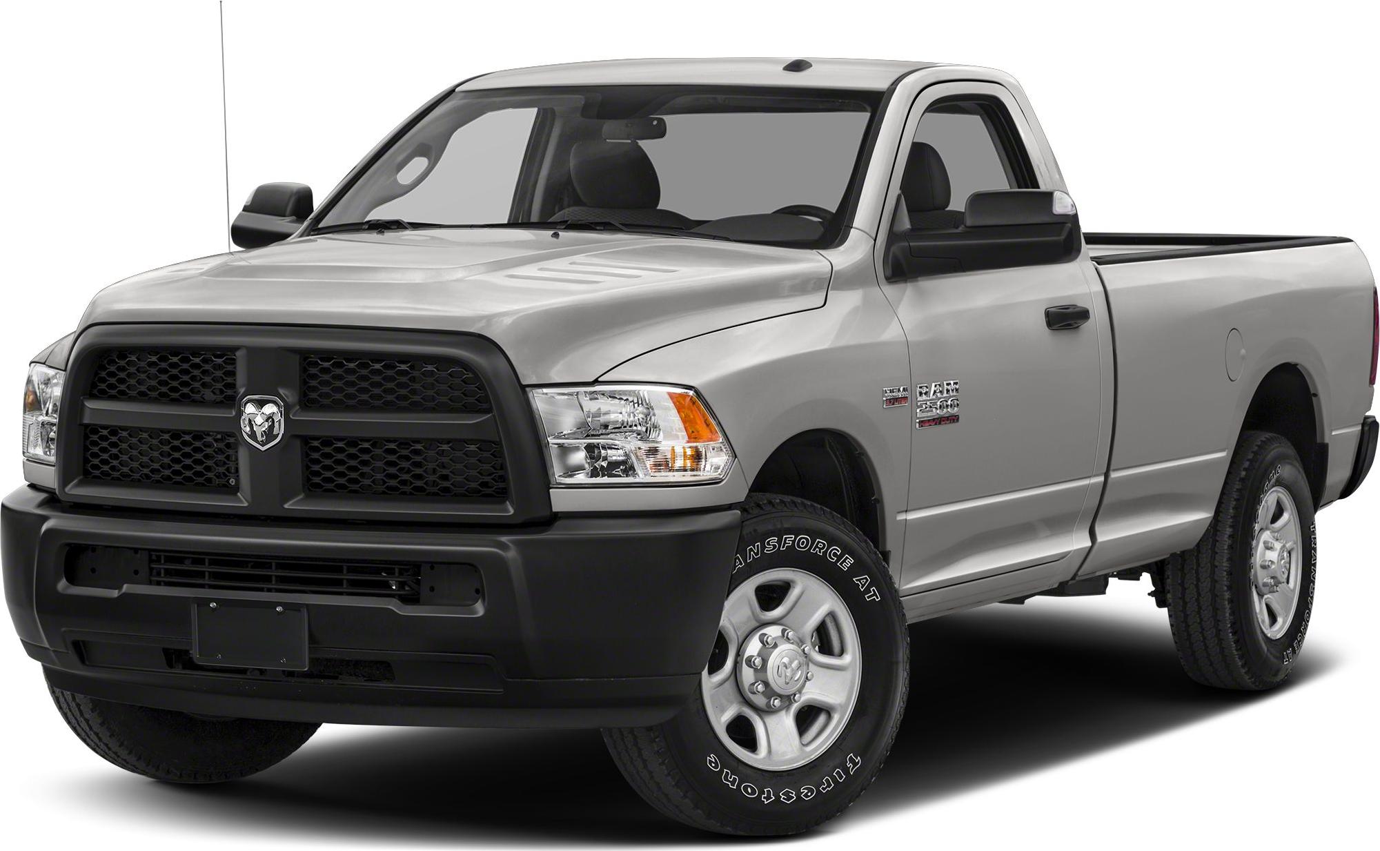 Pickup truck with black front grille and single-door regular cab