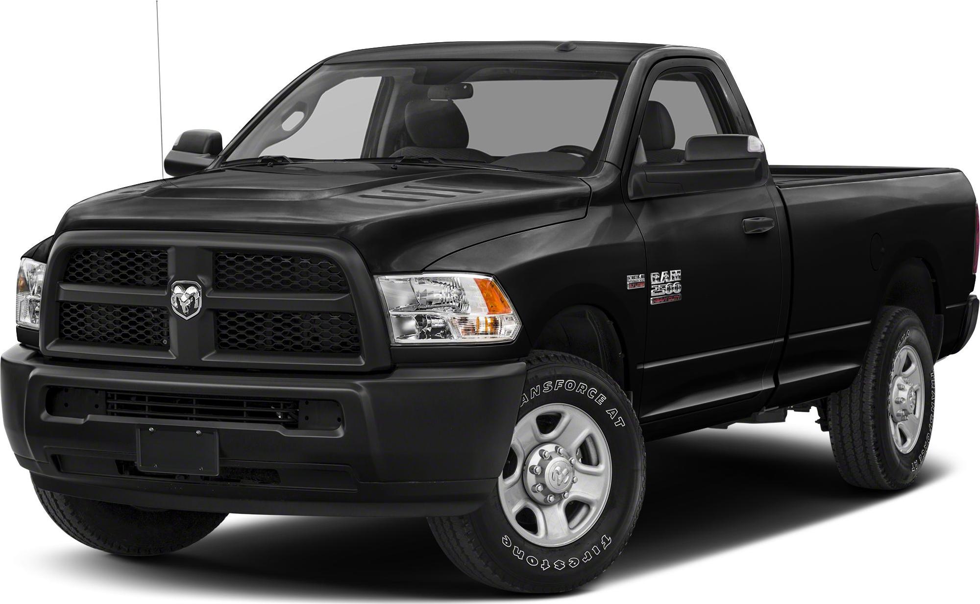 Front and side view of a pickup with bold grille and rugged design