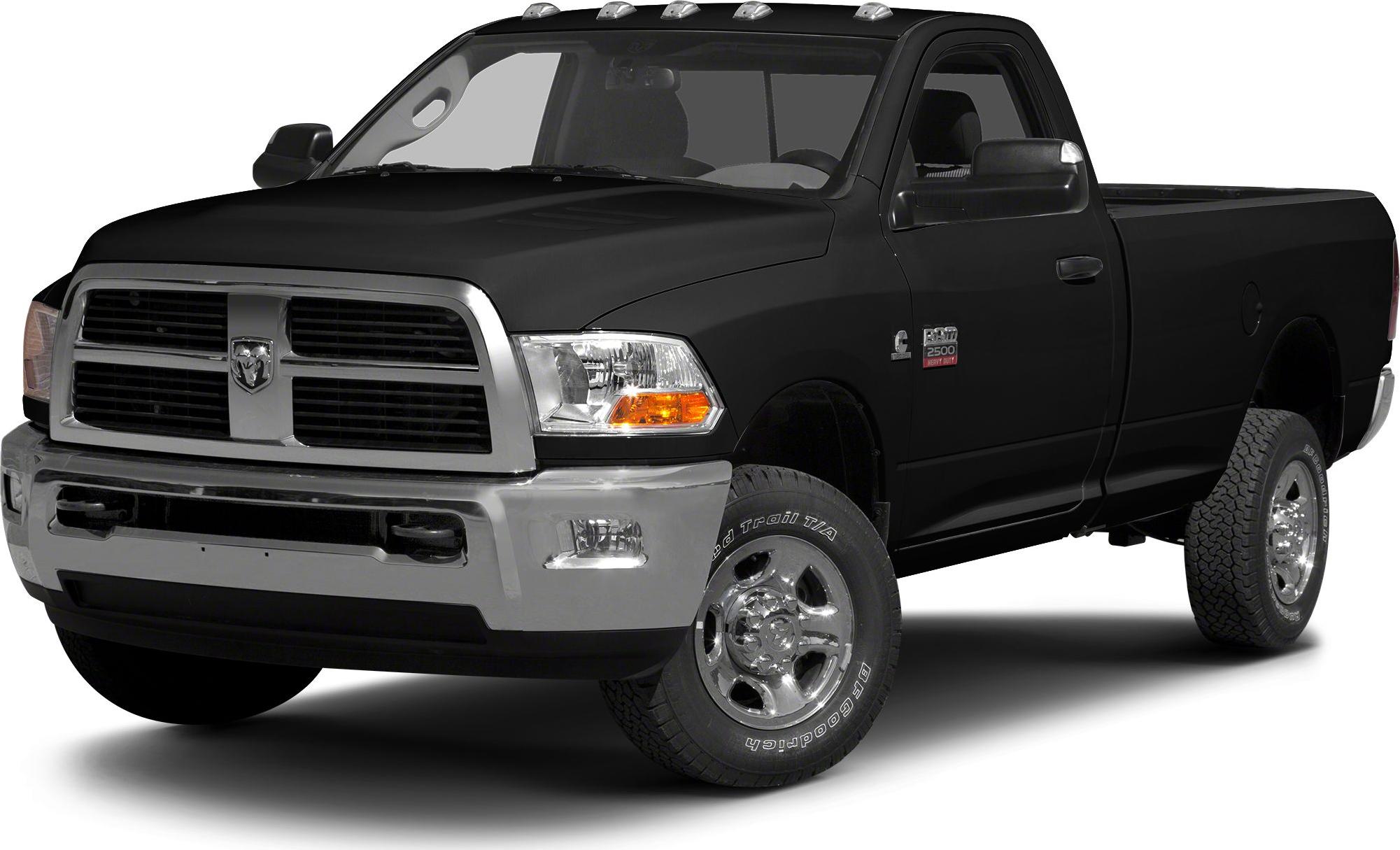 Front angled view of a heavy-duty pickup with chrome grille and bumper