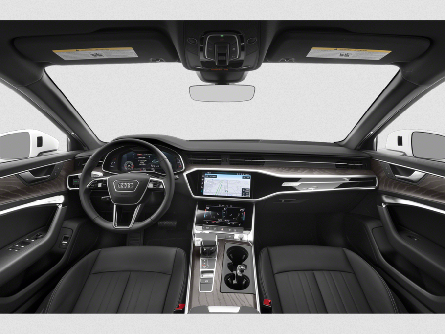 Interior with digital instrument cluster and dual touchscreen center console