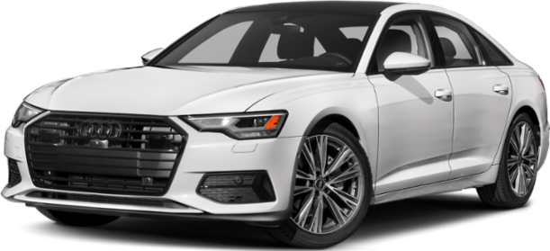 Sleek front grille with LED headlights and stylish alloy wheels on white sedan