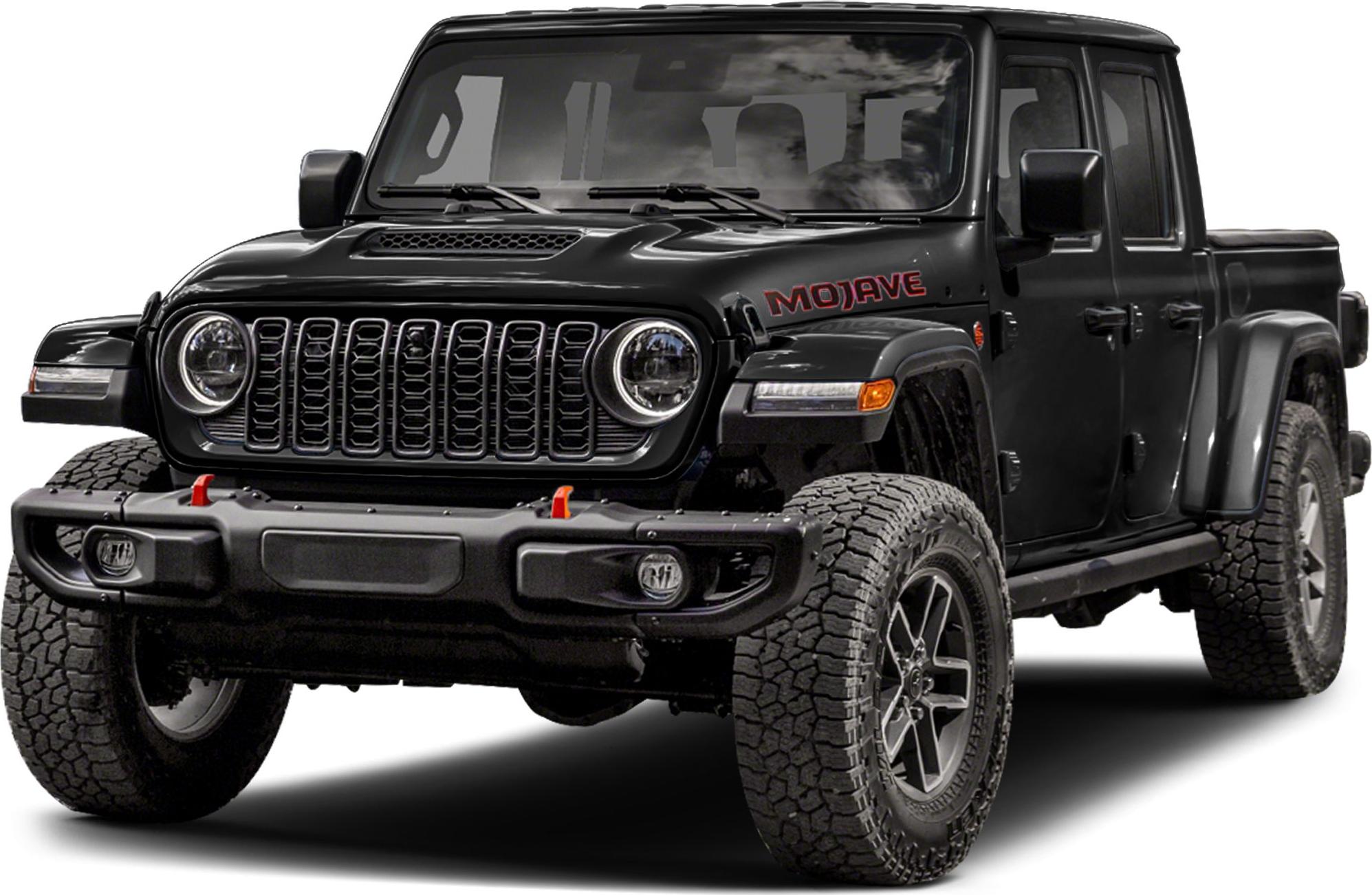 Rugged off-road pickup with aggressive tires and Mojave badge