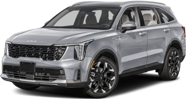 Front and side view of SUV with LED headlights and alloy wheels