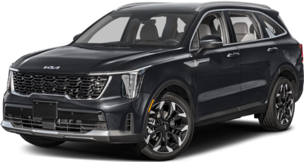 Bold front grille with vertical LED headlights and multi-spoke alloy wheels