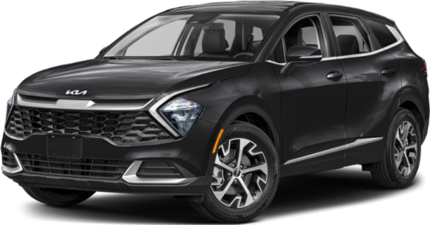 Black SUV front-three-quarter view with bold grille and modern design