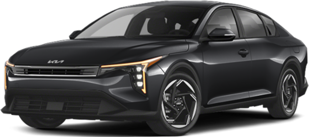 Modern sedan with LED front lights and sleek grille design