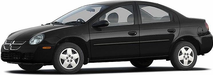Side profile of a four-door compact sedan with black paint