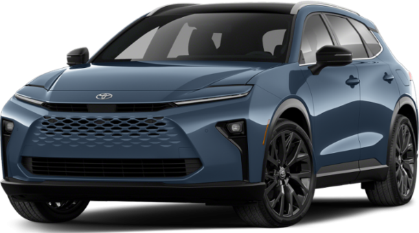 Sleek SUV front with modern grille and sharp LED headlights