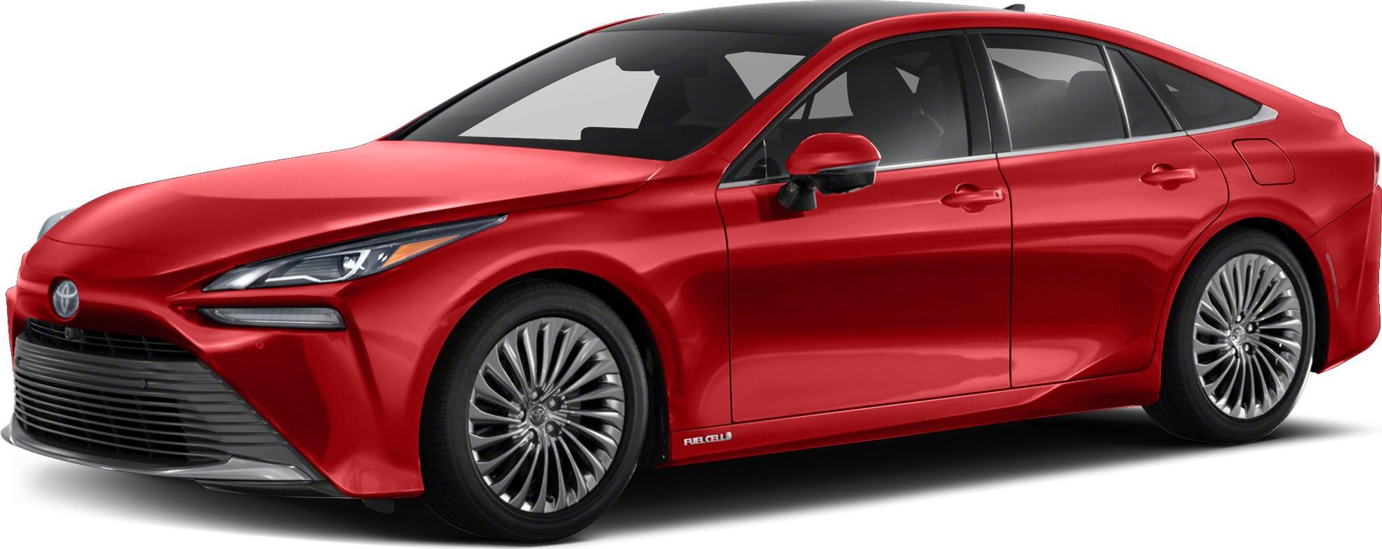 Front side view of a luxury sedan with sleek headlamps and alloy wheels