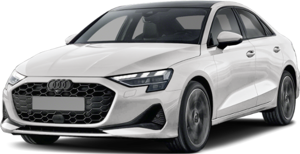 Front view with hexagonal grille and angular LED headlights