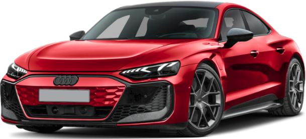 3/4 front-left view, Progressive Red Metallic