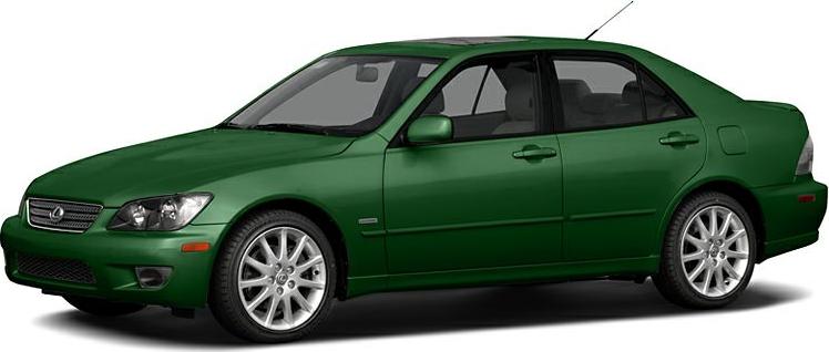 3/4 front-left view, Electric Green Mica