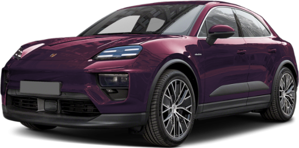 Front side view with LED headlights and sporty aerodynamic design
