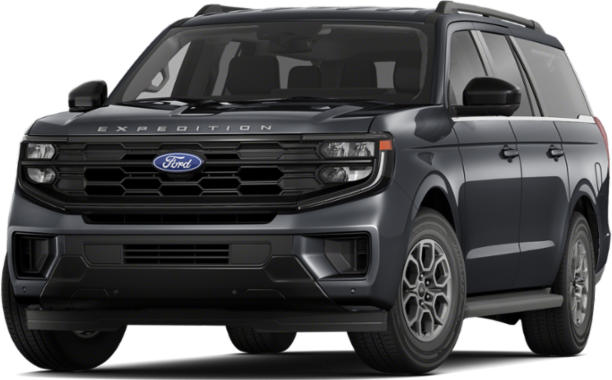Front view of a full-size SUV with bold grille and headlights