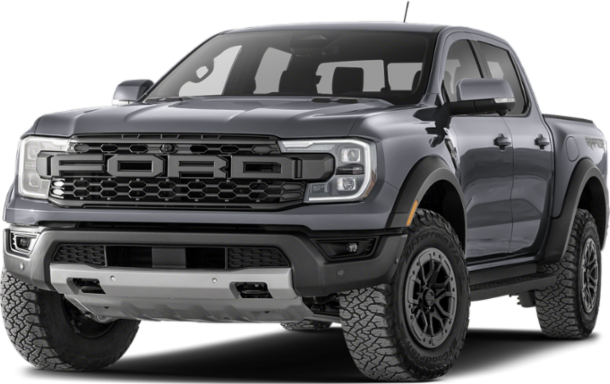 Bold front grille with LED headlights and rugged off-road tires