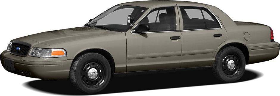 Side profile of full-size sedan with black steel wheels.