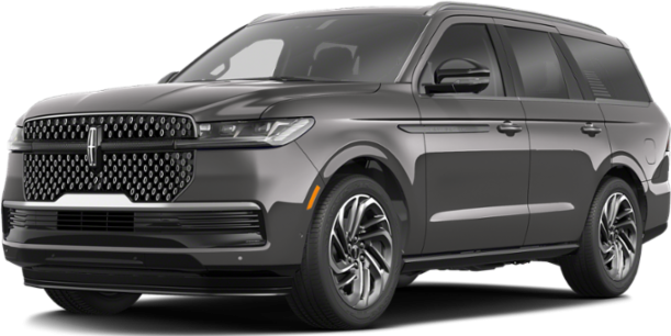 Front-side view of luxury SUV with prominent grille and LED headlights