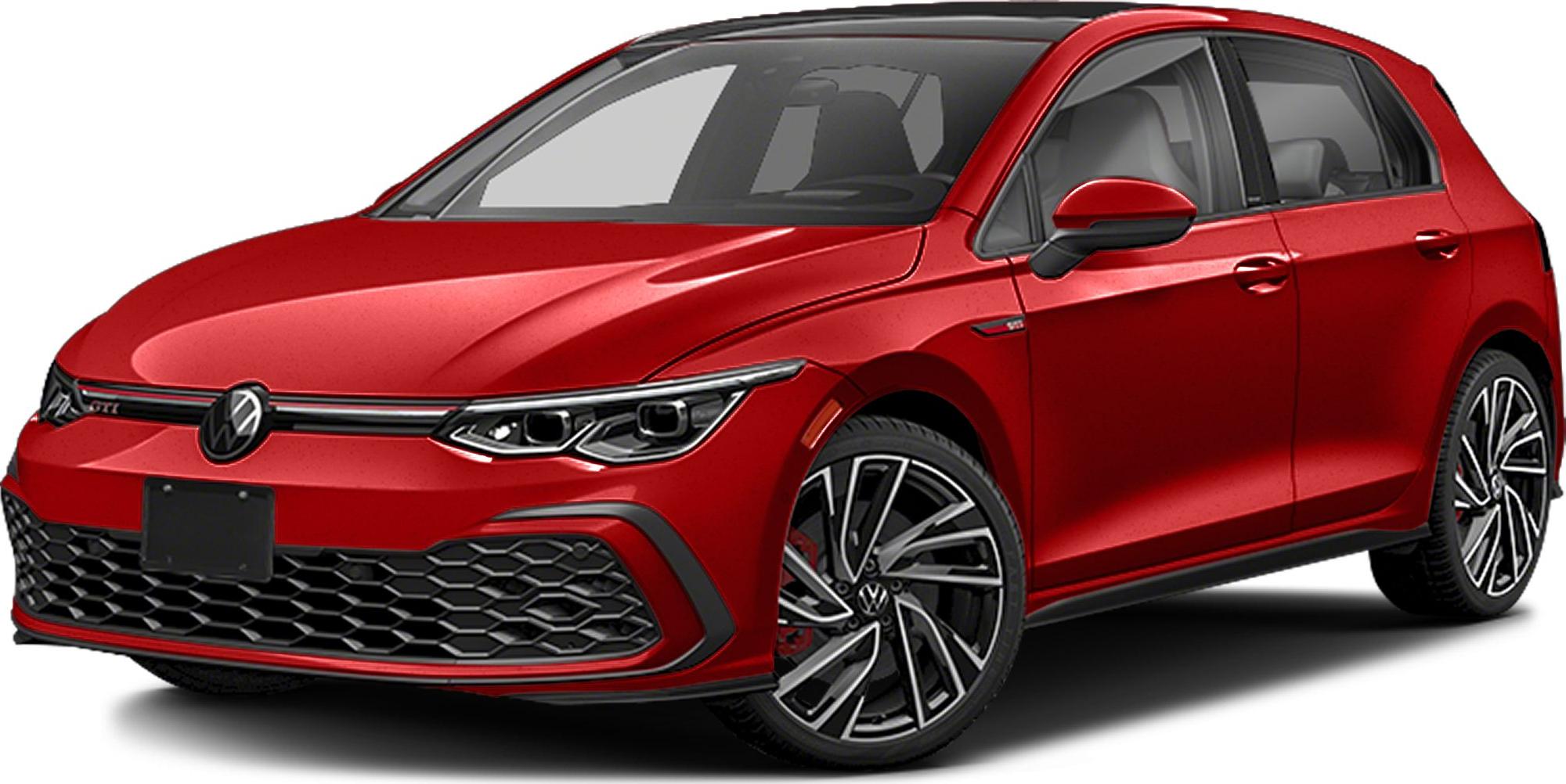 3/4 front-left view, Kings Red Metallic / Black Roof