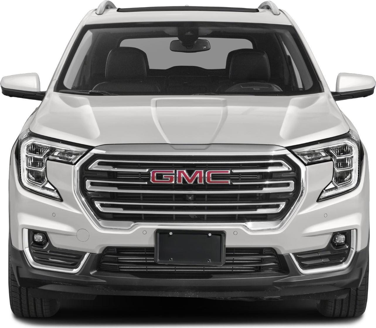 Front grille and LED headlights of a modern SUV