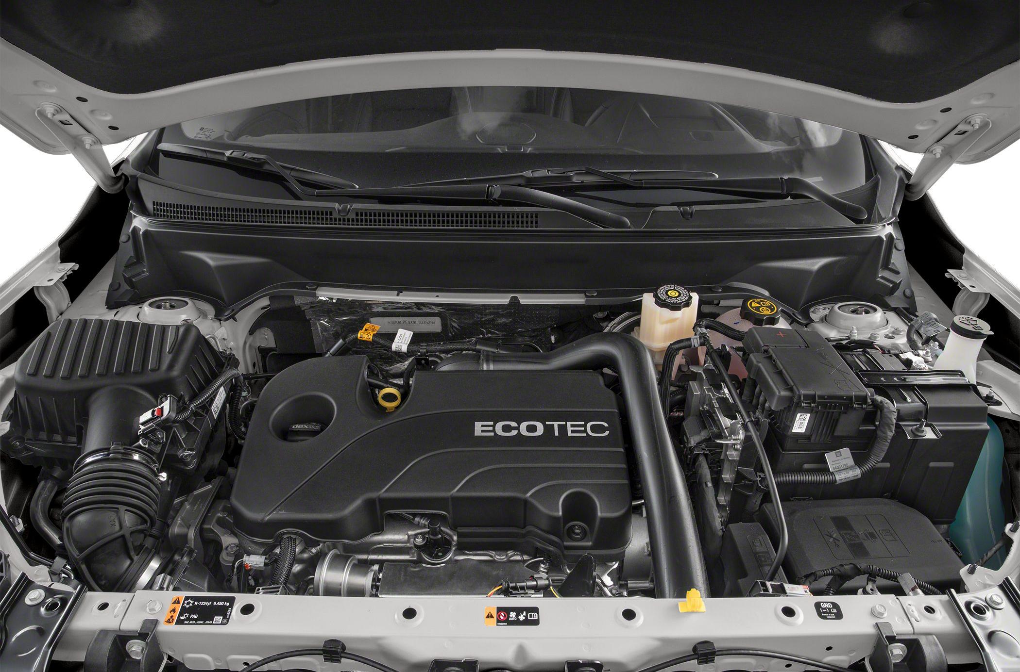 ECOTEC engine bay layout with visible components and fluid reservoirs